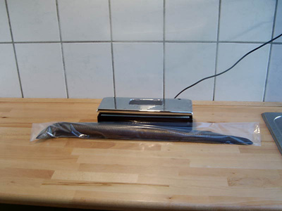 New packaging of smoked eel
