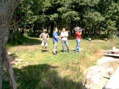 TV2 filmholdet Henrik og Peter med Rune og John 'on location'