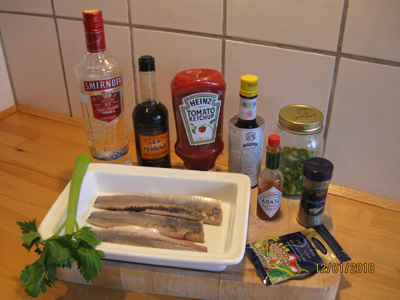 Bloody Mary Marinated herring