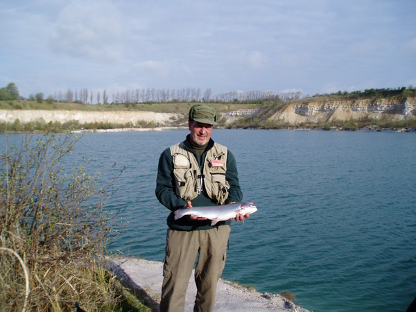 A lovely spring day at Karlstrup Kalkgrav with a beautiful rainbow trout