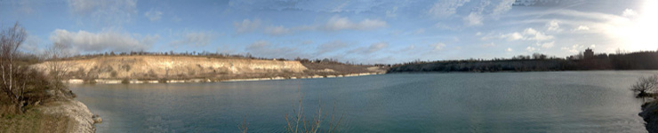 Panorama udsigt over sen en blsende februar dag 2007
