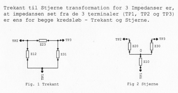 Trekant til Stjerne transformation & Stjerne til Trekant transformation