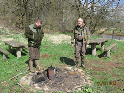 Bumble and Brem are looking for a suitable bonfire place