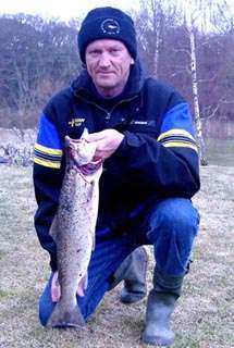Lars with a 2 kg sea trout