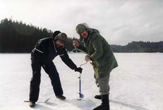 FLS Sports Fishing Association on ice fishing