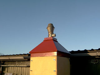 The Hat mounted on Smoking Oven