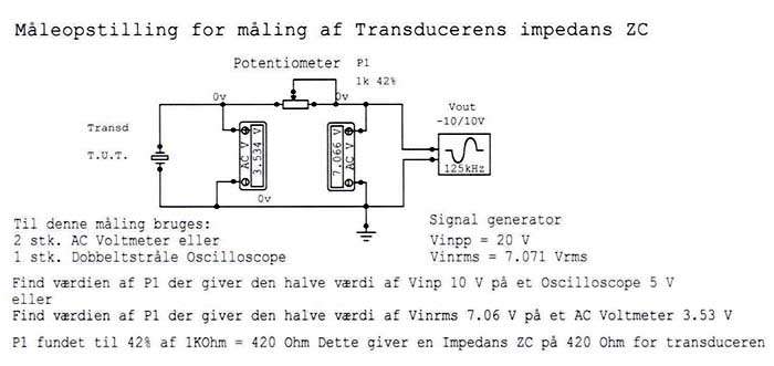 T.U.T = Transducer under test
