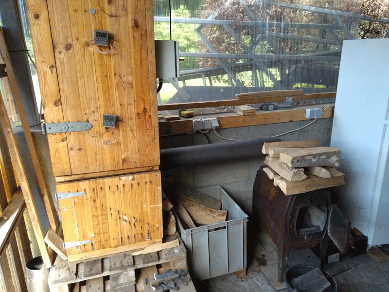 Wood smoke oven made by Thomas