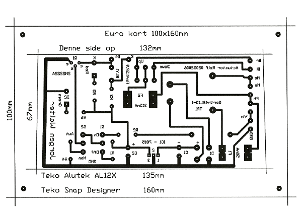 Relæ Switch PCB