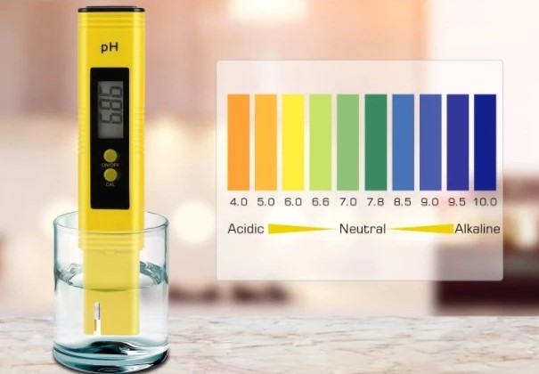 pH mleren sttes i oplsningen og afls derefter pH niveauet p displayet