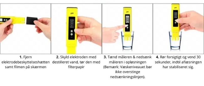 pH Digital meter fra 0 - 14 pH-vrdi