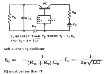 Self-quenching oscillator