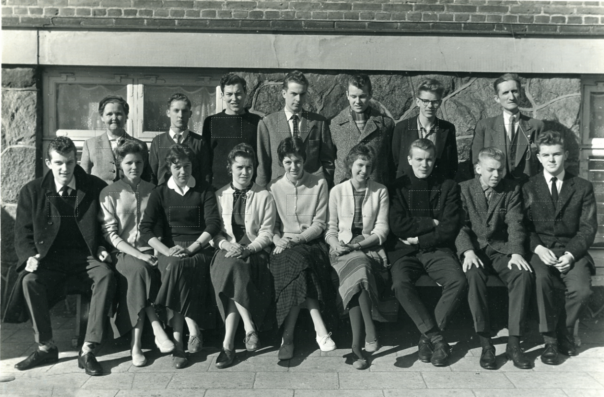 Class photo from Realen 1959 in Varde