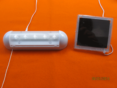 LED solcellelampe