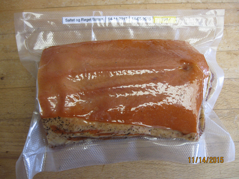 Smoked and vacuum packed